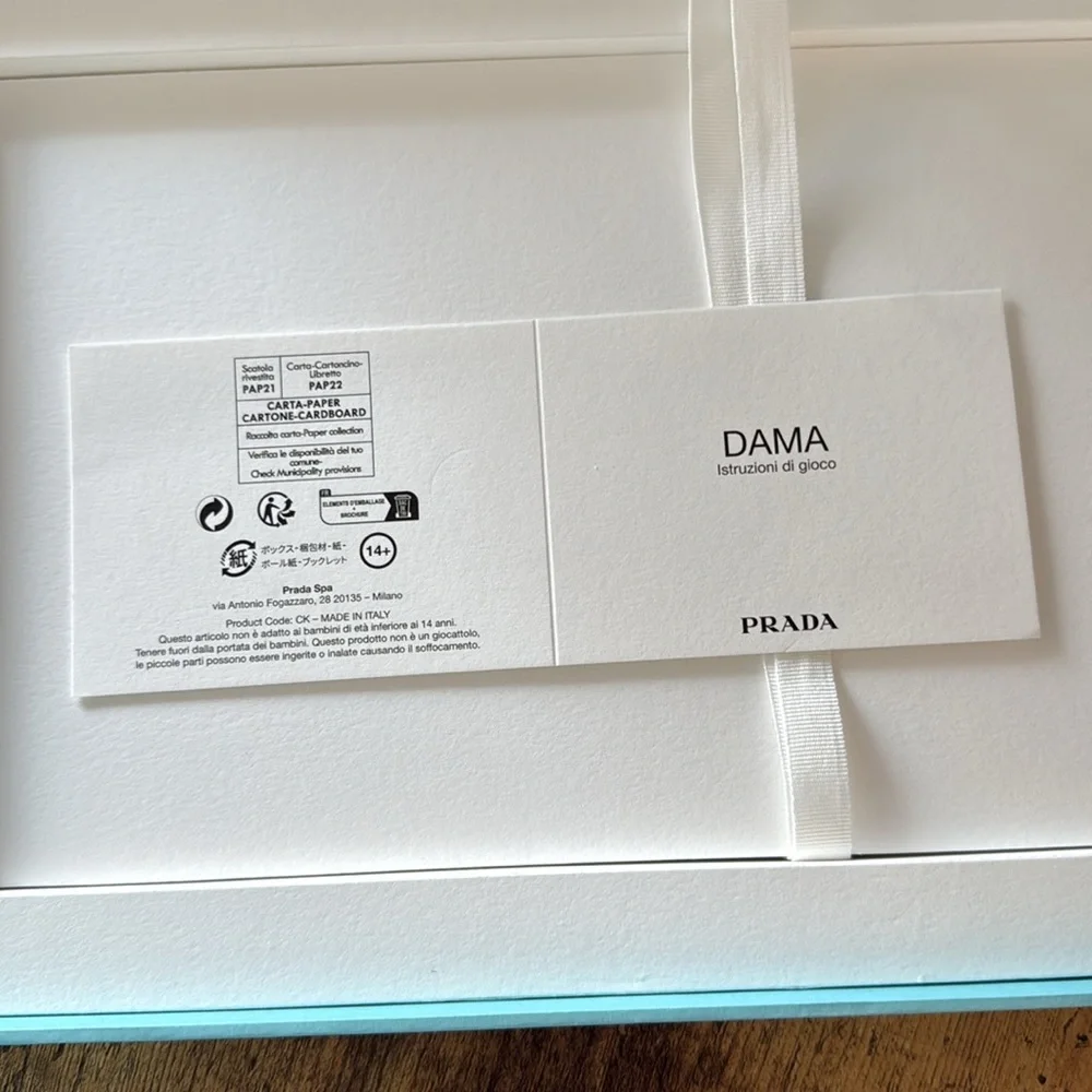 Prada Checkers Set - Italian Dama - Picture 4 of 6